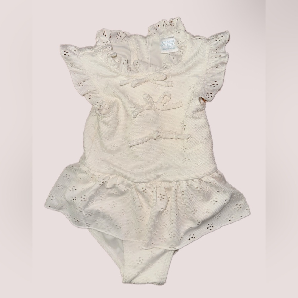 Edge hill swim 12 months Eyelet Ruffle Baby swimsuit